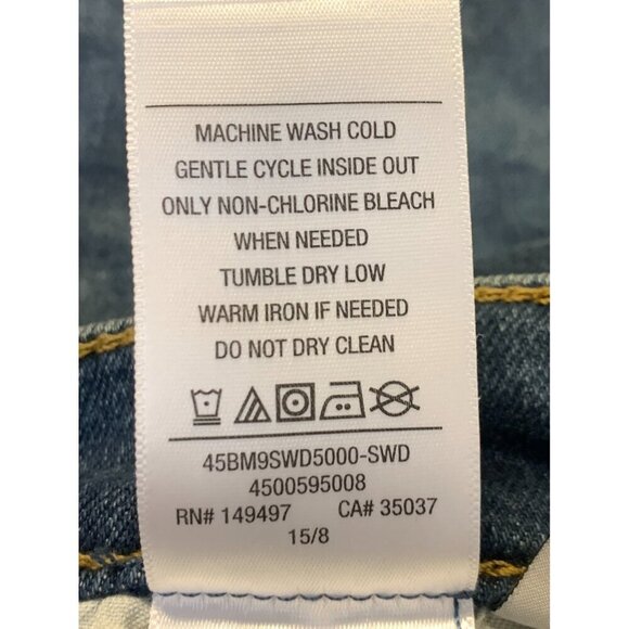 Joe's Women High Rise Wide Leg Medium Wash Jeans Zip Close Cotton Stretch New - Picture 9 of 9